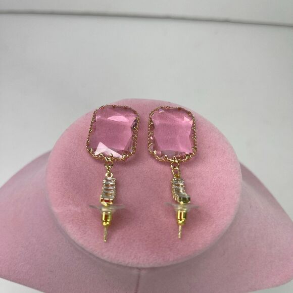 Earrings Rhinestone Shiny Dangle Jewelry #572 - Picture 3 of 6